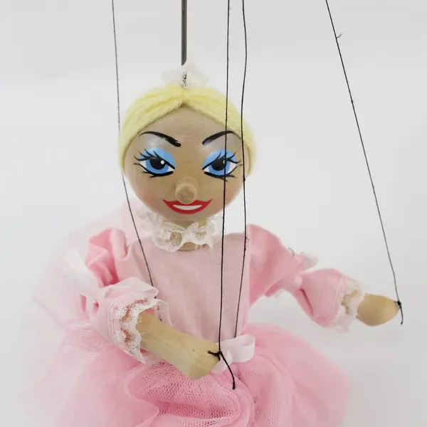 Bohemian Puppets Vintage Czech-Made String-Operated Ballerina Marionette Doll