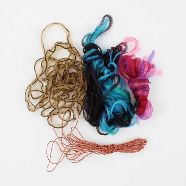 Assorted Textile Cords Laces Decorative Trims Craft Sewing Supply Bag