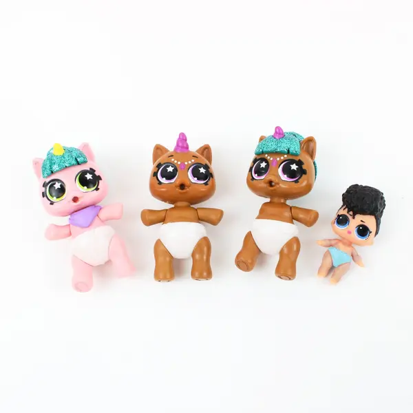 Lot of 8 LOL Surprise & Zuru Unicorn Dolls and Accessories Used