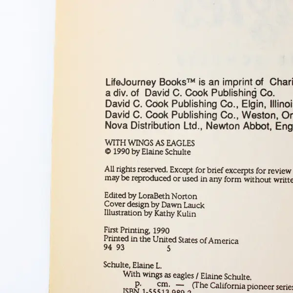 With Wings As Eagles Elaine Schulte California Pioneer Series Paperback