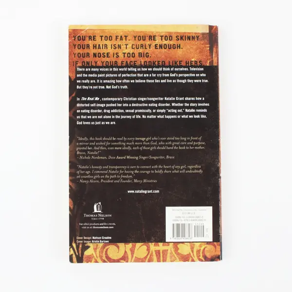 The Real Me: Being the Girl God Sees by Natalie Grant Christian Book Paperback
