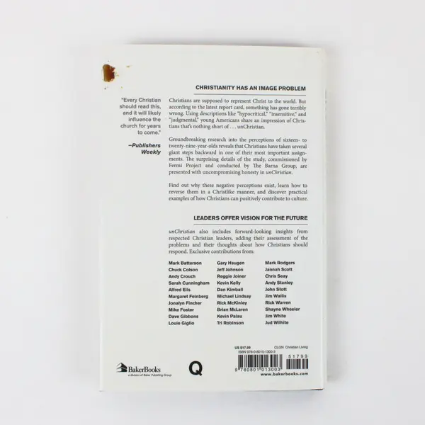UnChristian Hardcover by David Kinnaman & Gabe Lyons