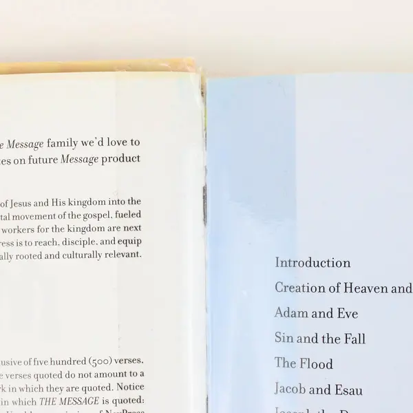 My First Message Devotional Bible Kids Eugene H. Peterson NavPress Hardcover 4-8