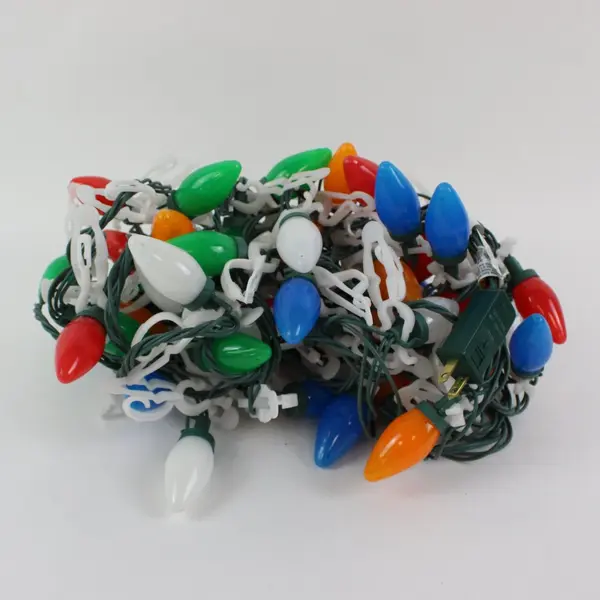 Lot of GE Assorted Outdoor String Lights with Clips Tested Working
