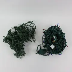 Unbranded Multicolor Christmas String Lights Multiple-String Set Green Wire