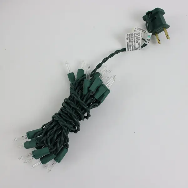Bagged LED Christmas String Lights Green Wire Tested Working