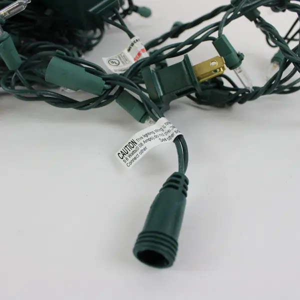 Bagged LED Christmas String Lights Green Wire Tested Working