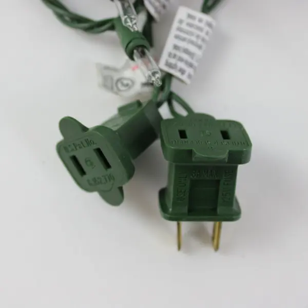 Bagged LED Christmas String Lights Green Wire Tested Working