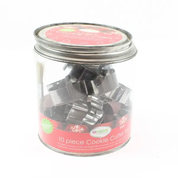 Rite Aid Home for the Holidays 10-Piece Cookie Cutter Set, 2 Missing