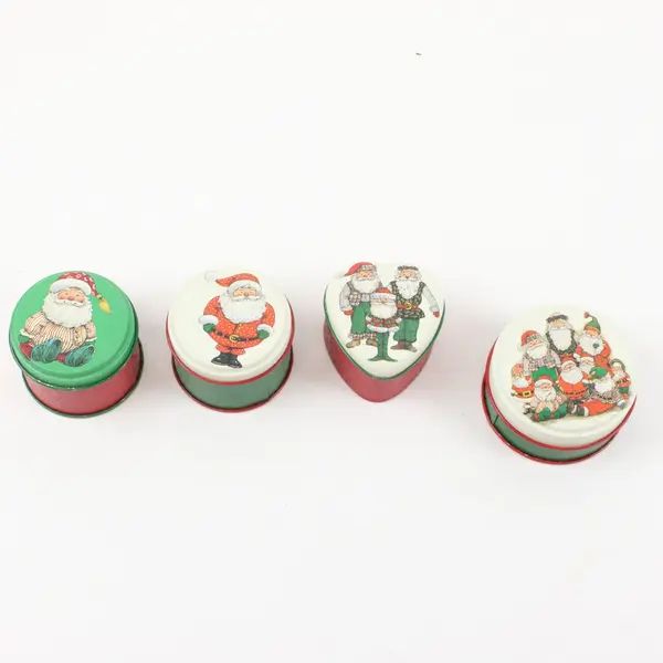 Potpourri Press #565262 Set of 4 Santa Christmas Tins