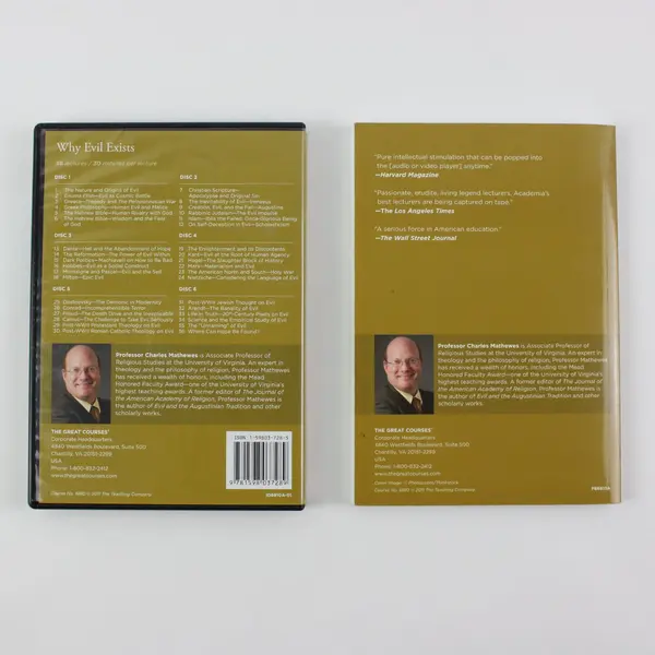The Great Courses Why Evil Exists Charles Mathewes 6-DVD Set Guidebook 2011
