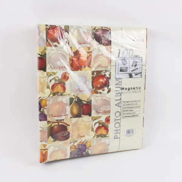 WORLDUS AMAN 100 Magnetic Photo Album 100 Pages Fruit Cover New