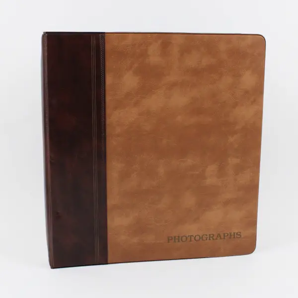 Brown Photo Album Memory Book, Holds 75 Photos