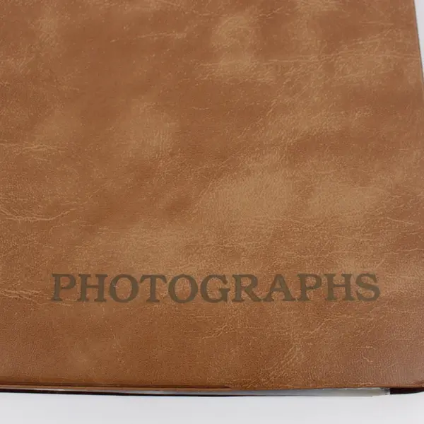 Brown Photo Album Memory Book, Holds 75 Photos