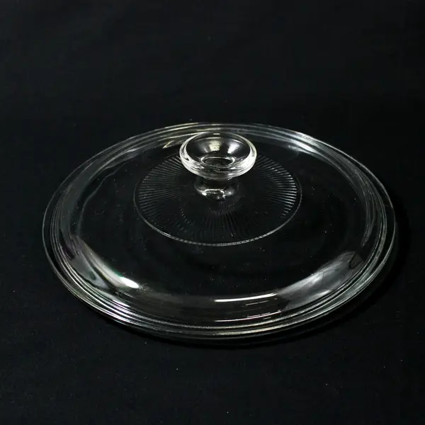 Vintage Pyrex 676 Clear Glass Lid Raised Center Handle Replacement 9"
