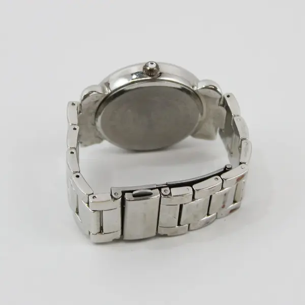 Women's MOP Dial Silver Tone Bracelet Watch Rhinestones FMDJPS002