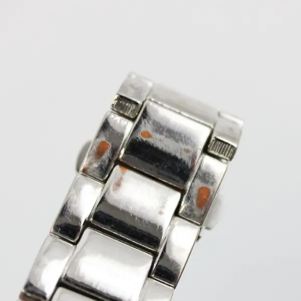 Women's MOP Dial Silver Tone Bracelet Watch Rhinestones FMDJPS002