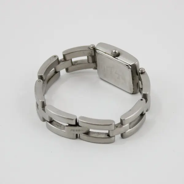 Fossil F2 72 Women's Quartz Watch ES-9096 Silver Tone Link Bracelet
