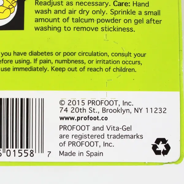 ProFoot Vita-Gel Toe Spacer 1 Pair Bunion Relief