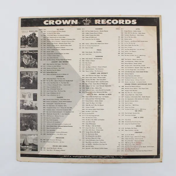 Rock 'n Roll With Tony Allen & The Night Owls 12" LP Crown CST 240