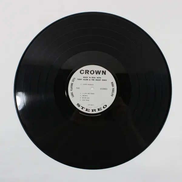 Rock 'n Roll With Tony Allen & The Night Owls 12" LP Crown CST 240