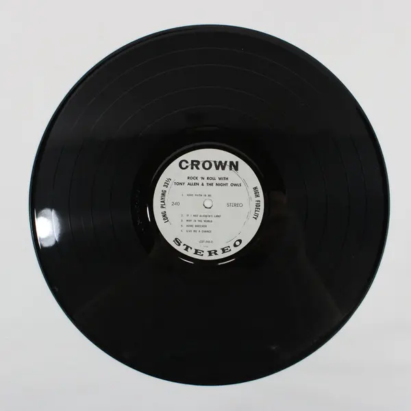 Rock 'n Roll With Tony Allen & The Night Owls 12" LP Crown CST 240