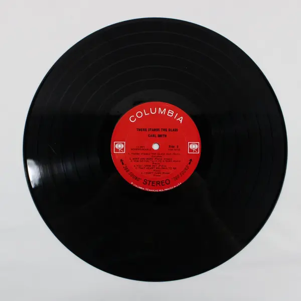 Carl Smith There Stands the Glass Columbia CS 8973 Stereo 12" Vinyl Record