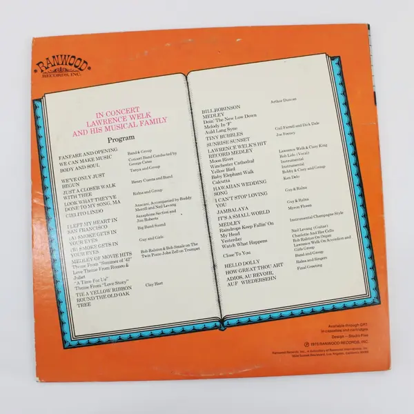 Lawrence Welk In Concert His Musical Family 2LP Set Ranwood R-6001 1973