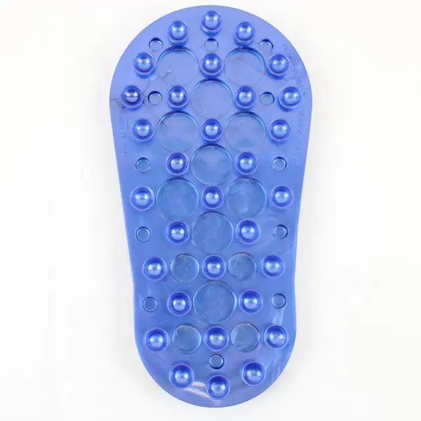 Soapy Soles Foot Massage Mat Bath Shower Blue Non-Slip