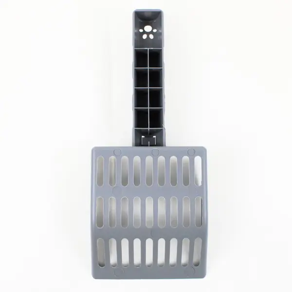 Gray Cat Litter Scoop Wide Slotted Pan Sifting Shovel