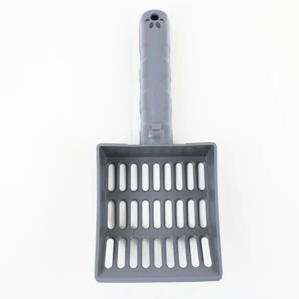 Gray Cat Litter Scoop Wide Slotted Pan Sifting Shovel