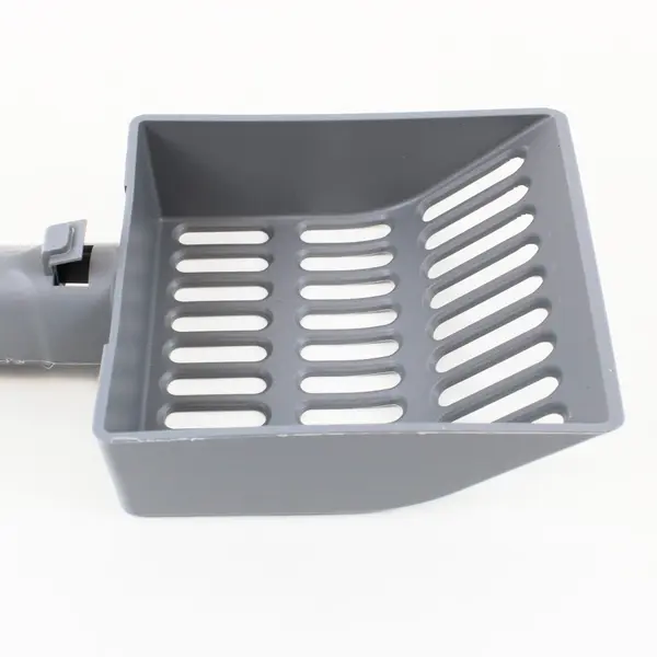 Gray Cat Litter Scoop Wide Slotted Pan Sifting Shovel