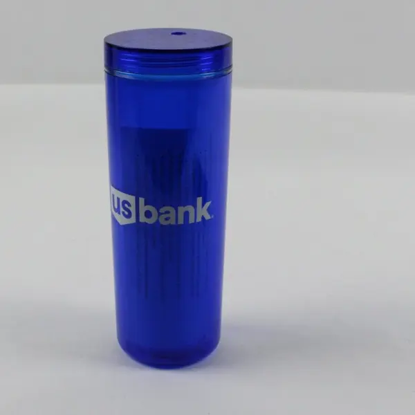U.S. Bank Blue Insulated Travel Tumbler Cup with Lid
