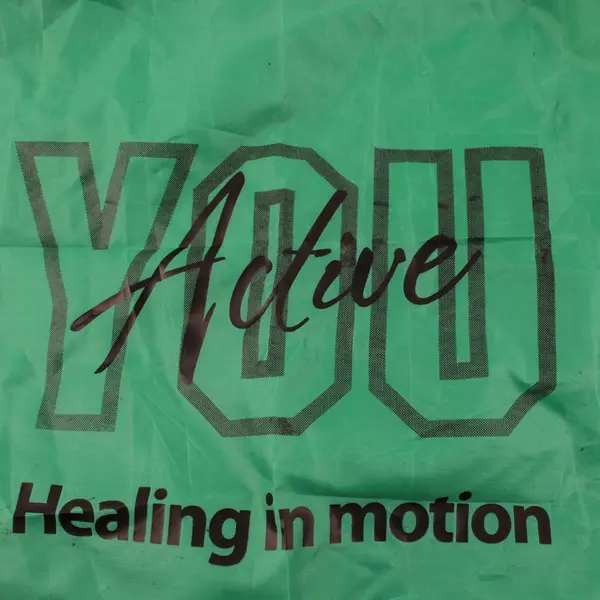 Green Drawstring Backpack Bag Healing in Motion