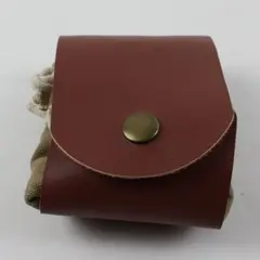 Waxed Canvas Foraging Pouch Foldable Leather Belt Bag