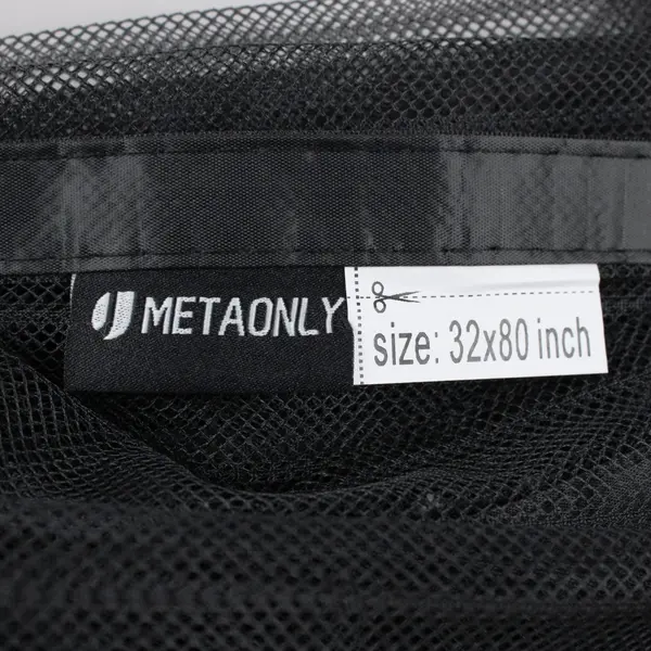 METAONLY Magnetic Screen Door Black 32x80 Heavy Duty