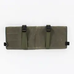 Waxed Canvas Chef Knife Roll Bag Organizer Zippered Storage