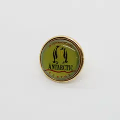 Antarctic Centre Penguin Round Lapel Pin 0.9in Collectible