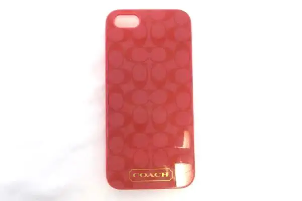 Coach iPhone 5 Case Coral Classic Signature C Discontinued, Original Box 2012