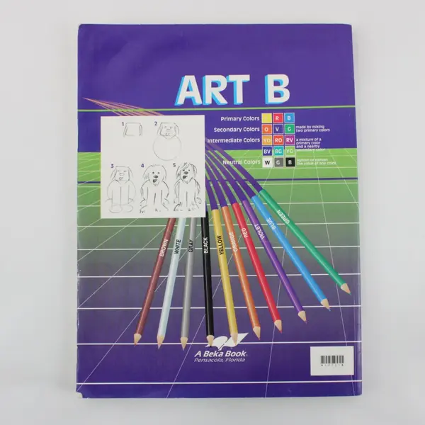 A Beka Art B Student Art Book Homeschool Art Curriculum PARTLY USED