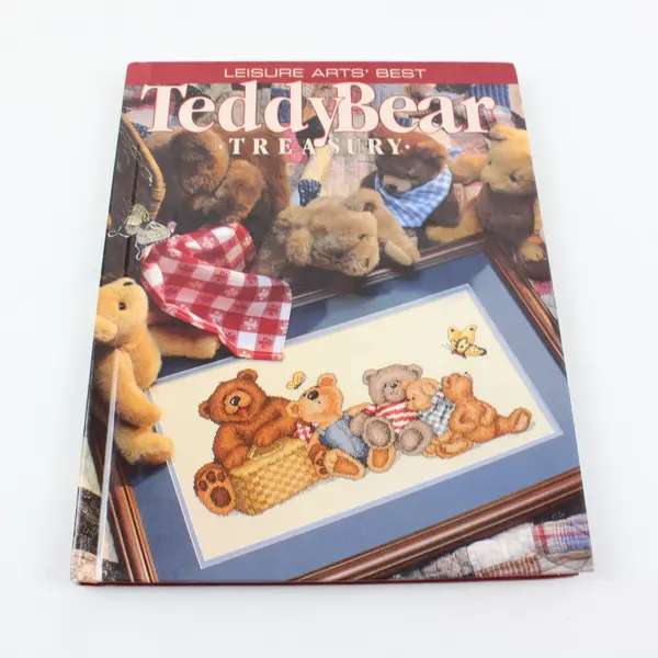 Leisure Arts Best Teddy Bear Treasury Cross-Stitch HC Book Oxmoor House 1997