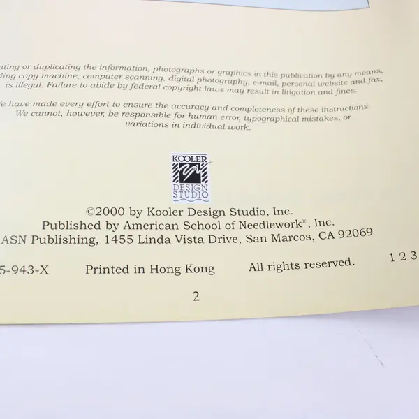 365 Tiny Cross Stitch Designs Kooler Design Studio 2000 Pattern Book #3732