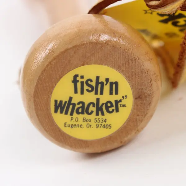 Fish'n Whacker Fish Bat Natural Wood Handmade 10in Fishing Tool