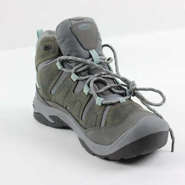 KEEN Dry Waterproof Women's Hiking Boots Gray Teal Size 8.5 1026753
