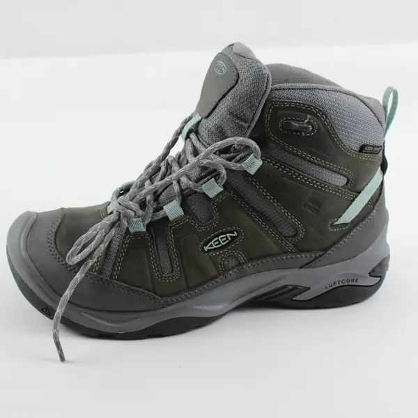 KEEN Dry Waterproof Women's Hiking Boots Gray Teal Size 8.5 1026753