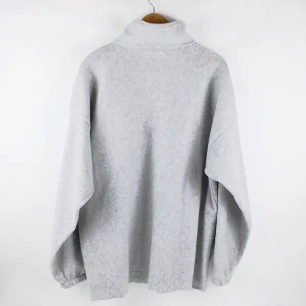 USA Men's XL Light Gray 1/4-Zip Fleece Pullover San Francisco