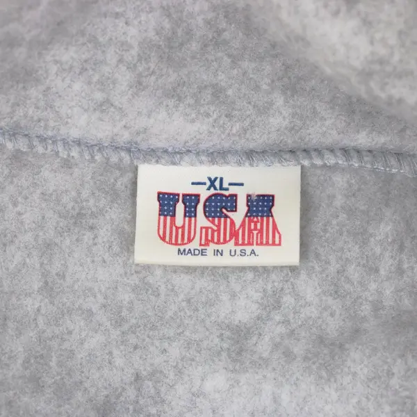 USA Men's XL Light Gray 1/4-Zip Fleece Pullover San Francisco