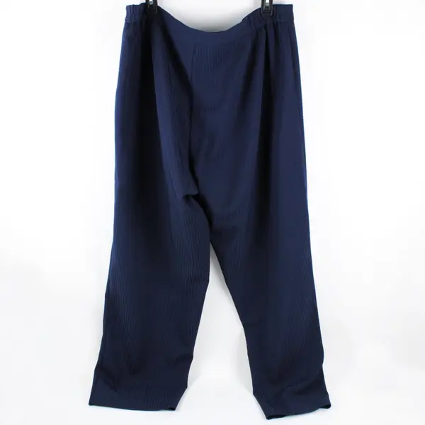 K.C. Spencer Women's 18W Navy Blue Self-Stripe 2 Pc Suit 