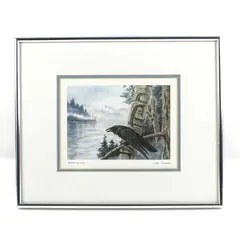 Sue Coleman Power of the Raven Framed Matted Art Print