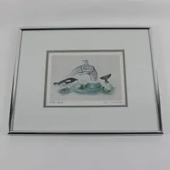 Sue Coleman The Orca Signed Framed Art Print Whale Ocean